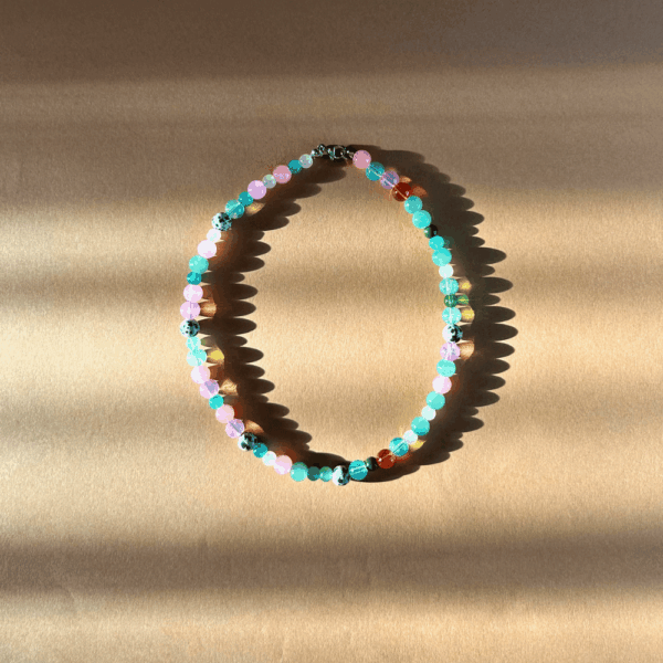 Dalmatyńczyk - szkło, jaspis dalmatyński - odcienie zieleni